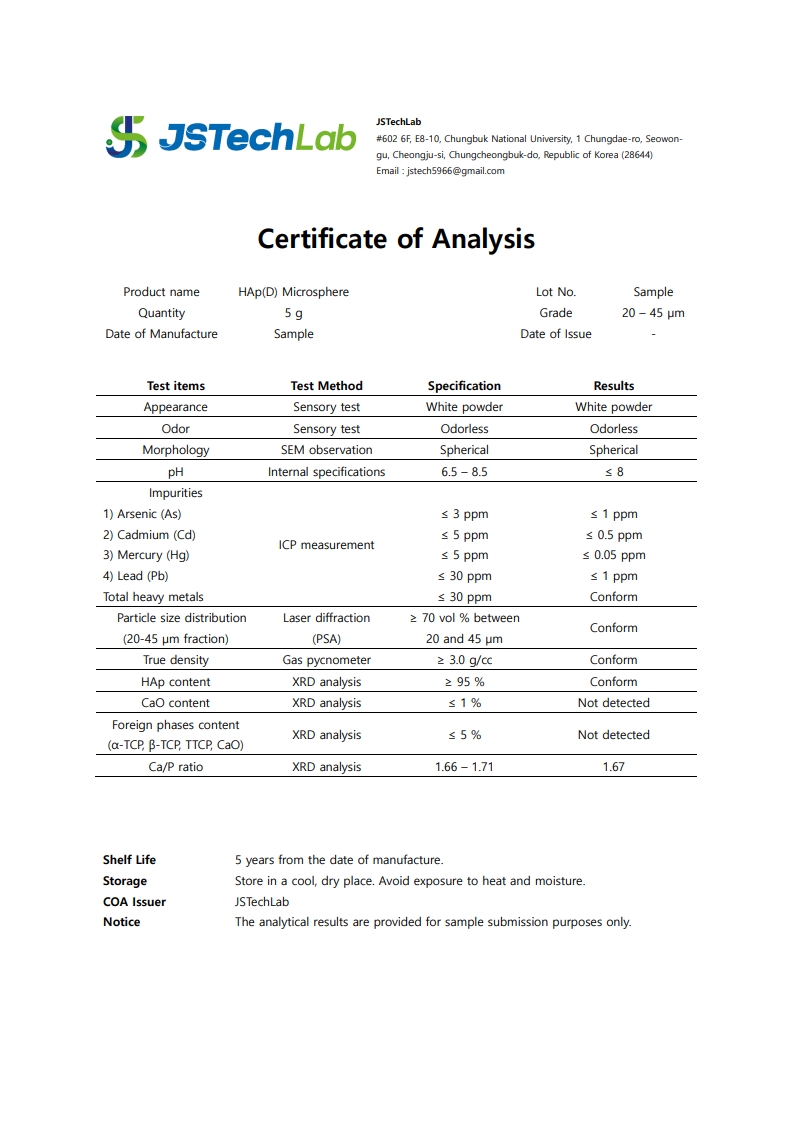 Dense Biomaterials 1