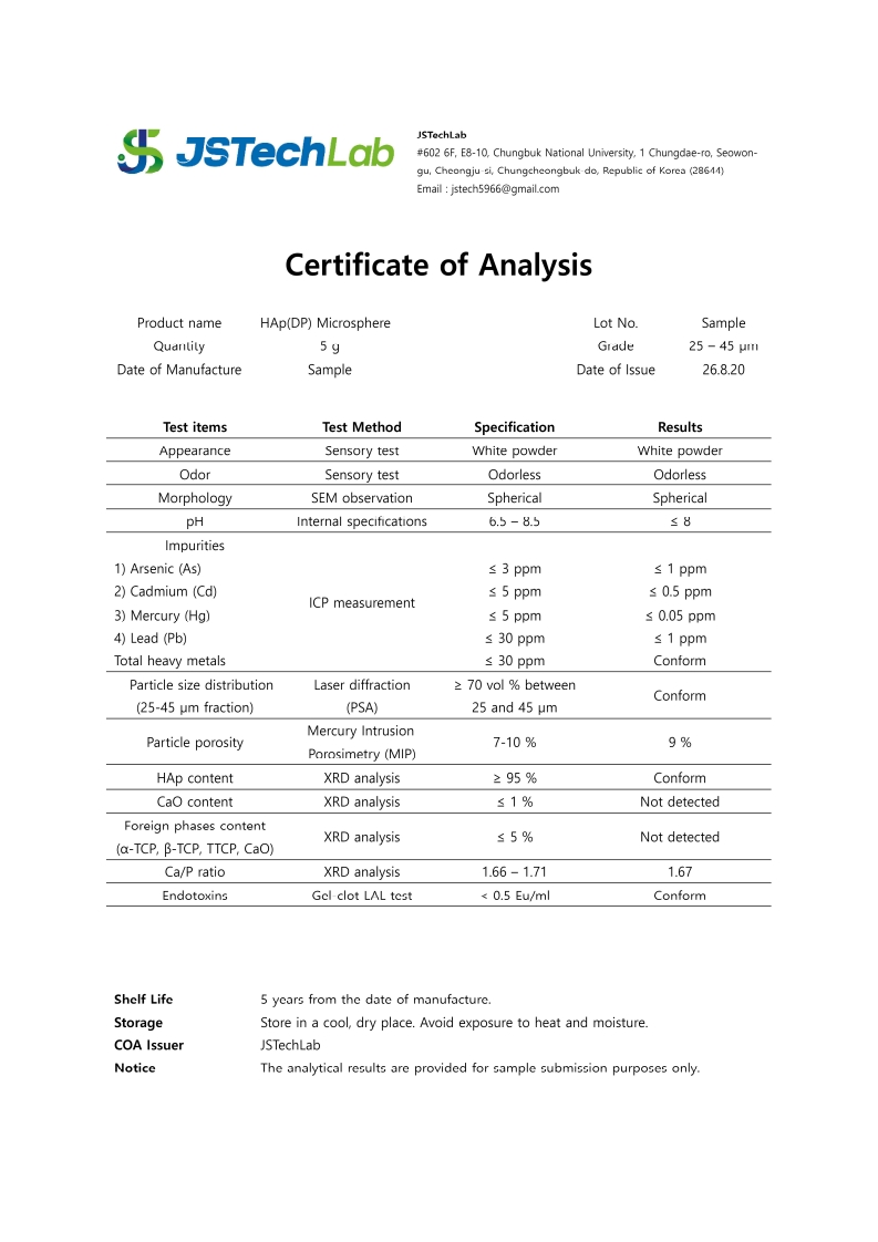 Semi-dense-type Biomaterials 1